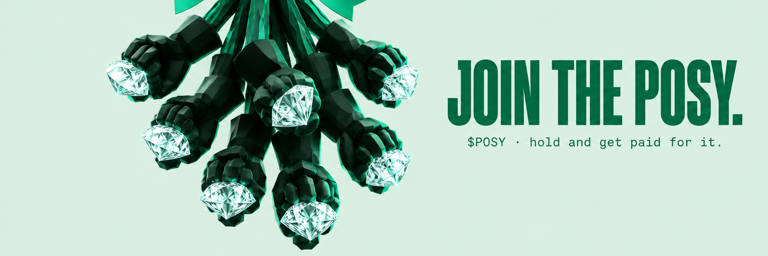 Join the posy. A bouquet of emerald fists tied with a jade ribbon.